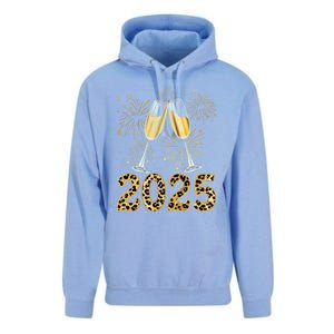 Happy New Year 2025 Champagne Fireworks New Years Eve Party Gift Unisex Surf Hoodie