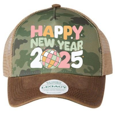 Happy New Year 2025 Holiday Legacy Tie Dye Trucker Hat