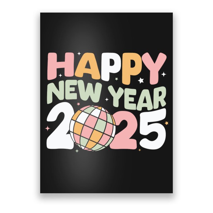 Happy New Year 2025 Holiday Poster