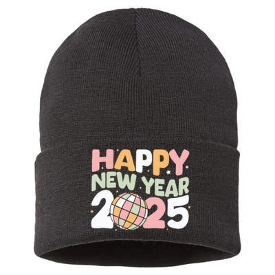 Happy New Year 2025 Holiday Sustainable Knit Beanie