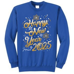 Happy New Year 2025 Confetti Fireworks New Years Eve Party Gift Sweatshirt