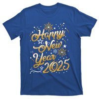 Happy New Year 2025 Confetti Fireworks New Years Eve Party Gift T-Shirt