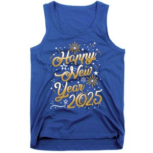 Happy New Year 2025 Confetti Fireworks New Years Eve Party Gift Tank Top