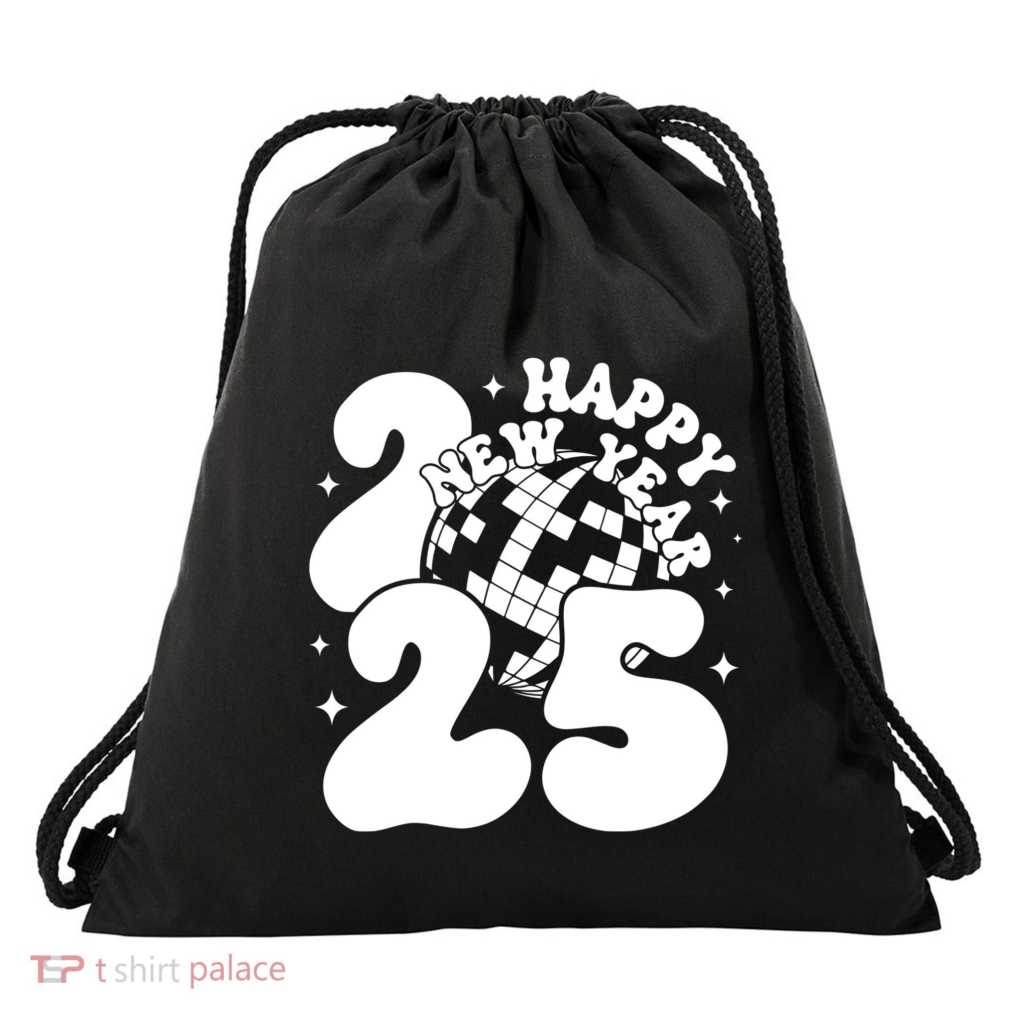 Happy New Year 2025 Drawstring Bag