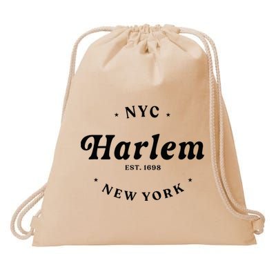 Harlem New York City Nyc Women Retro Harlem Drawstring Bag