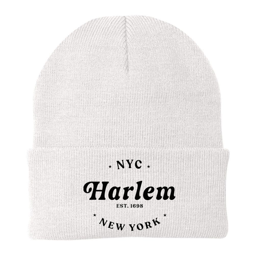Harlem New York City Nyc Women Retro Harlem Beanie