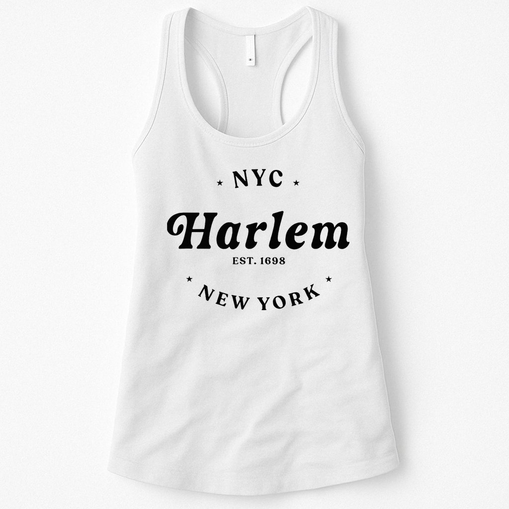 Harlem New York City Nyc Women Retro Harlem Womens Tank Top
