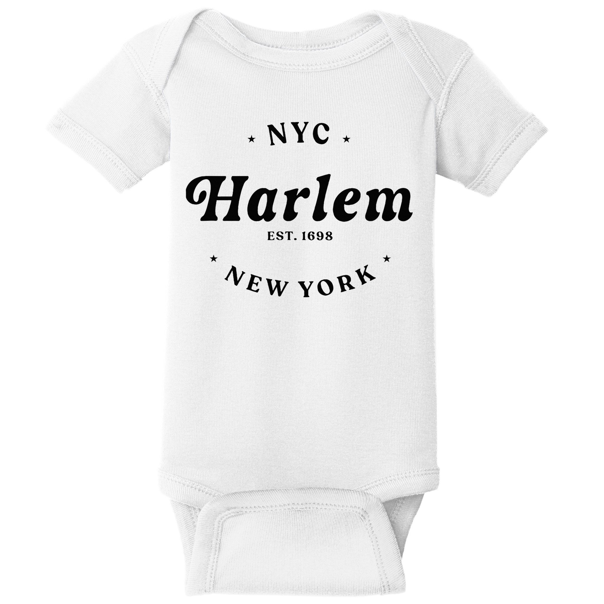 Harlem New York City Nyc Women Retro Harlem Baby Bodysuit