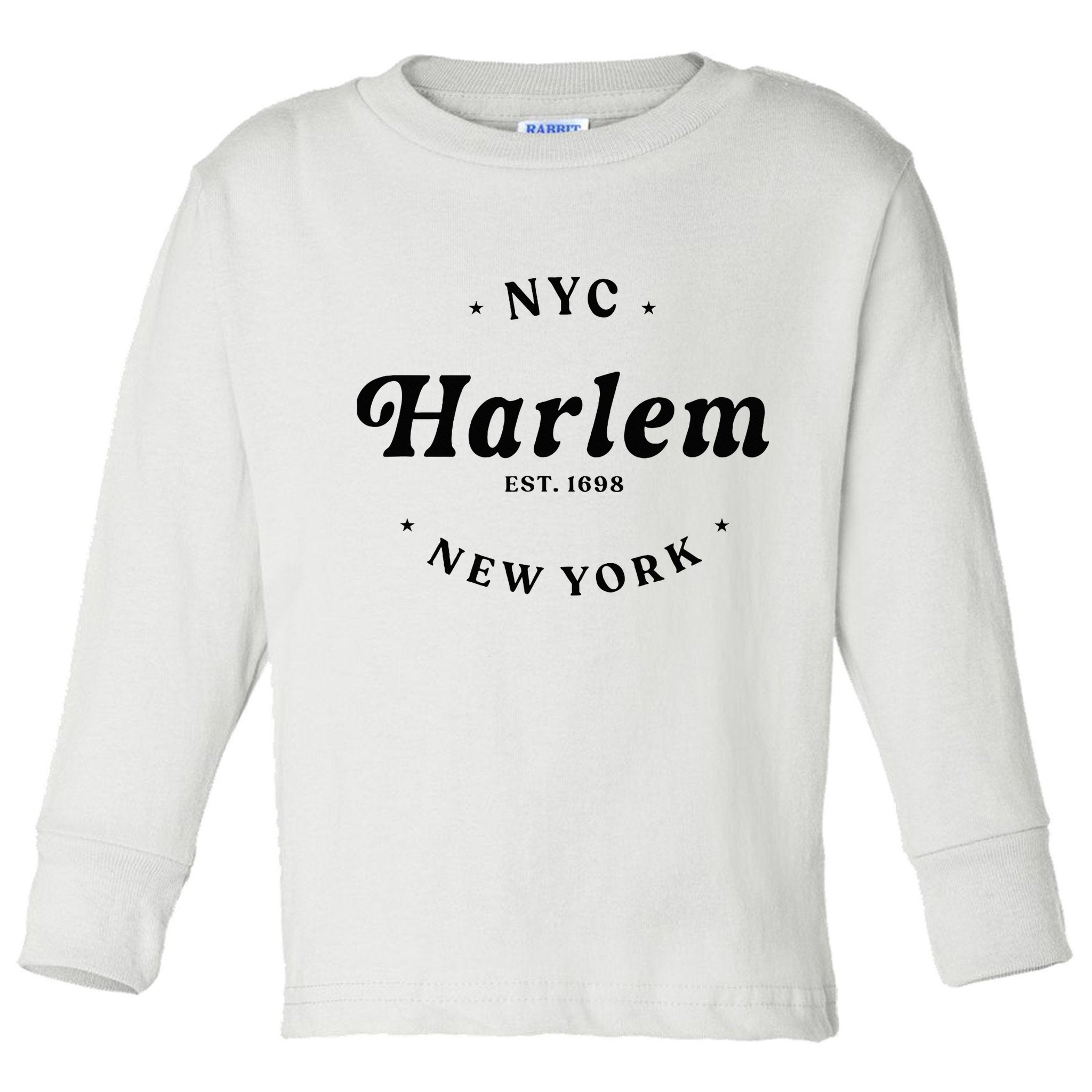 Harlem New York City Nyc Women Retro Harlem Toddler Long Sleeve Shirt
