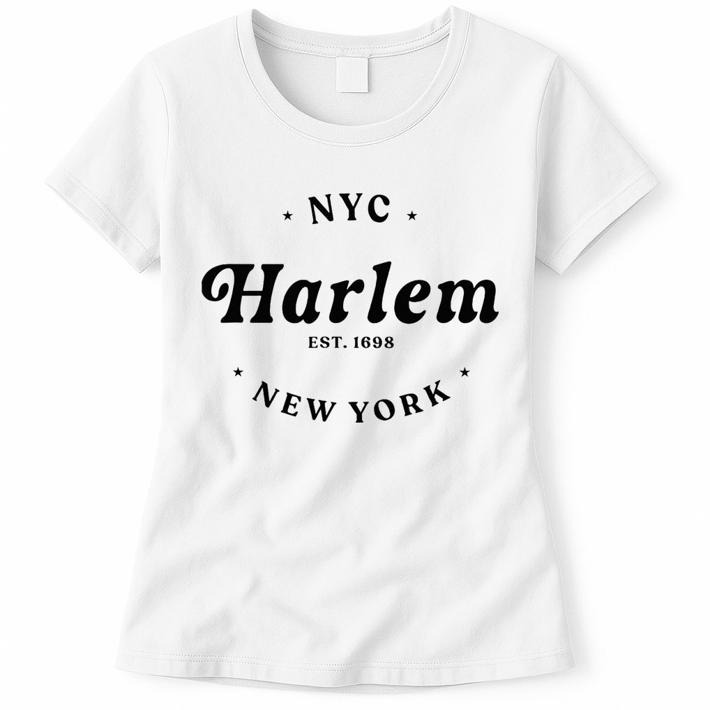 Harlem New York City Nyc Women Retro Harlem Womens T-Shirt