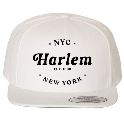 Harlem New York City Nyc Women Retro Harlem Wool Snapback Cap