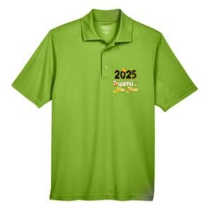 Happy New Year Party 2025 Ballon Family Matching Men's Origin Performance Pique Polo