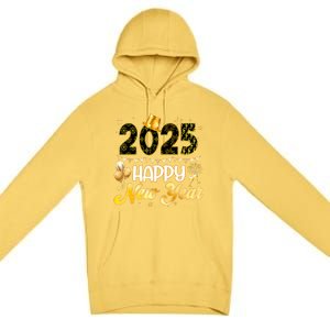 Happy New Year Party 2025 Ballon Family Matching Premium Pullover Hoodie