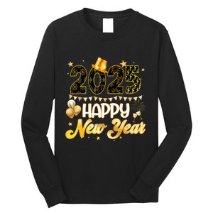 Happy New Year Party 2025 Ballon Family Matching Long Sleeve Shirt