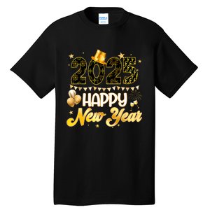 Happy New Year Party 2025 Ballon Family Matching Tall T-Shirt