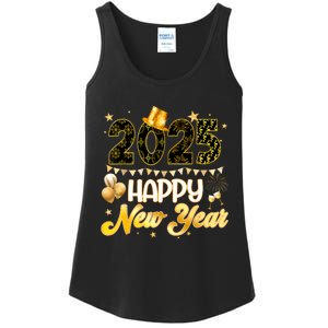 Happy New Year Party 2025 Ballon Family Matching Ladies Essential Tank