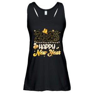 Happy New Year Party 2025 Ballon Family Matching Ladies Essential Flowy Tank