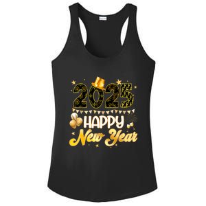 Happy New Year Party 2025 Ballon Family Matching Ladies PosiCharge Competitor Racerback Tank