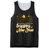 Happy New Year Party 2025 Ballon Family Matching Mesh Reversible Basketball Jersey Tank