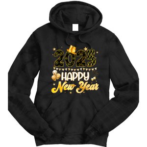 Happy New Year Party 2025 Ballon Family Matching Tie Dye Hoodie