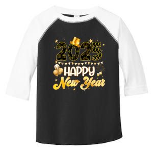 Happy New Year Party 2025 Ballon Family Matching Toddler Fine Jersey T-Shirt