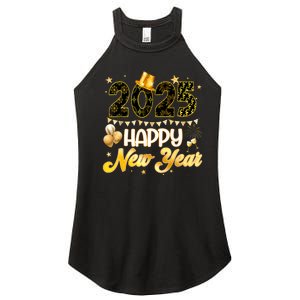 Happy New Year Party 2025 Ballon Family Matching Women's Perfect Tri Rocker Tank