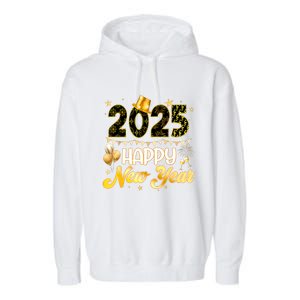 Happy New Year Party 2025 Ballon Family Matching Garment-Dyed Fleece Hoodie