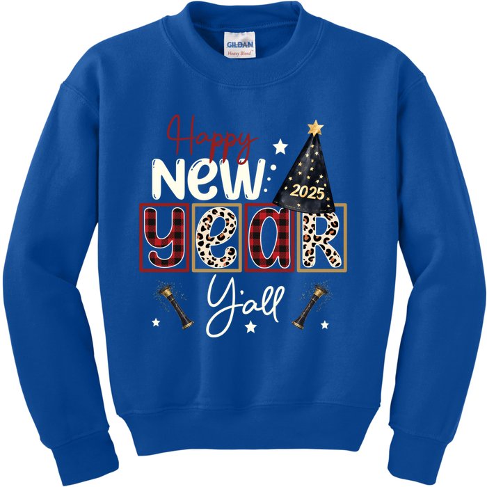 Happy New Year 2025 New Years Eve Meaningful Gift Kids Sweatshirt