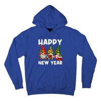 Happy New Year 2025 Gnomes Confetti New Years Eve Party Cute Gift Hoodie