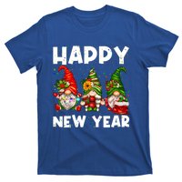 Happy New Year 2025 Gnomes Confetti New Years Eve Party Cute Gift T-Shirt