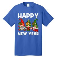 Happy New Year 2025 Gnomes Confetti New Years Eve Party Cute Gift Tall T-Shirt