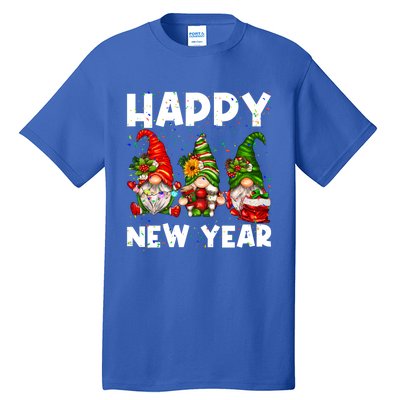 Happy New Year 2025 Gnomes Confetti New Years Eve Party Cute Gift Tall T-Shirt