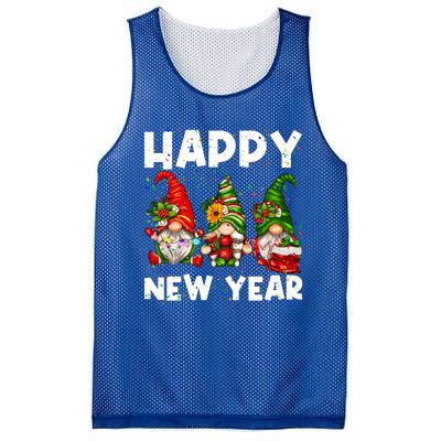 Happy New Year 2025 Gnomes Confetti New Years Eve Party Cute Gift Mesh Reversible Basketball Jersey Tank