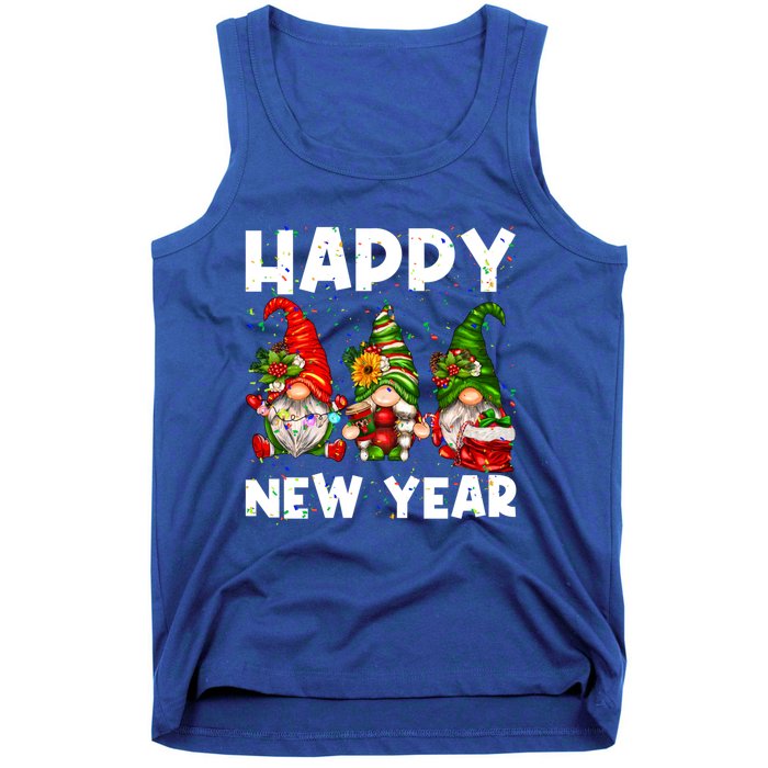 Happy New Year 2025 Gnomes Confetti New Years Eve Party Cute Gift Tank Top