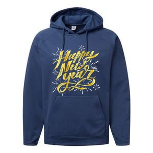 Happy New Year 2025 New Years Eve Gift Performance Fleece Hoodie