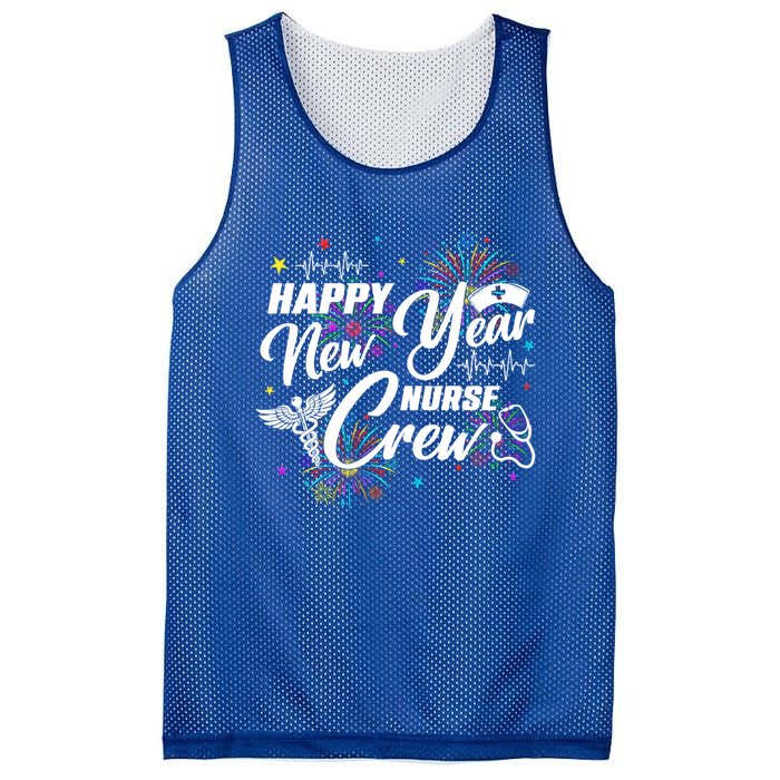 Happy New Year Nurse Crew Fireworks New Years Eve Party 2025 Great Gift Mesh Reversible Basketball Jersey Tank