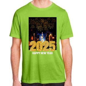 Happy New Year 2025 New York City Fireworks New Years Eve Meaningful Gift Adult ChromaSoft Performance T-Shirt