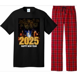 Happy New Year 2025 New York City Fireworks New Years Eve Meaningful Gift Pajama Set