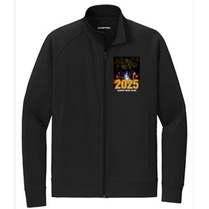 Happy New Year 2025 New York City Fireworks New Years Eve Meaningful Gift Stretch Full-Zip Cadet Jacket