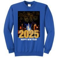 Happy New Year 2025 New York City Fireworks New Years Eve Meaningful Gift Sweatshirt