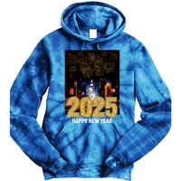 Happy New Year 2025 New York City Fireworks New Years Eve Meaningful Gift Tie Dye Hoodie