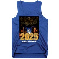 Happy New Year 2025 New York City Fireworks New Years Eve Meaningful Gift Tank Top