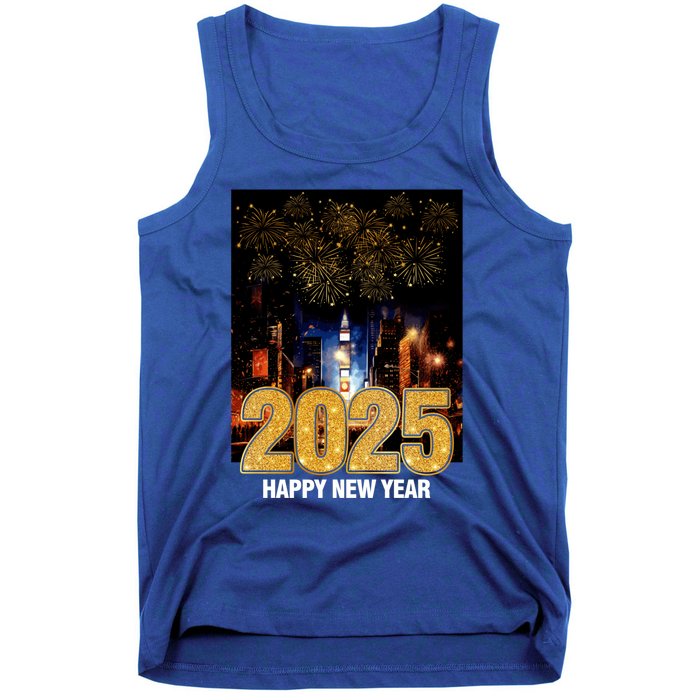 Happy New Year 2025 New York City Fireworks New Years Eve Meaningful Gift Tank Top