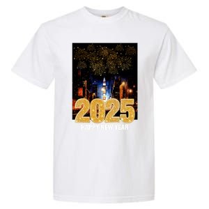 Happy New Year 2025 New York City Fireworks New Years Eve Meaningful Gift Garment-Dyed Heavyweight T-Shirt