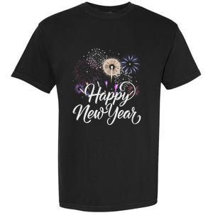 Happy New Year 2025 Fireworks New YearS Eve Party Countdown Garment-Dyed Heavyweight T-Shirt