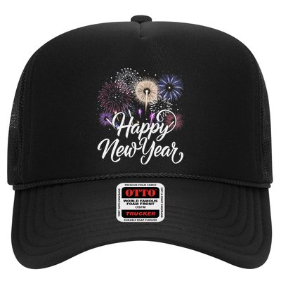 Happy New Year 2025 Fireworks New YearS Eve Party Countdown Trucker Hat