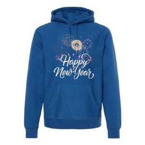 Happy New Year 2025 Fireworks New YearS Eve Party Countdown Premium Hoodie