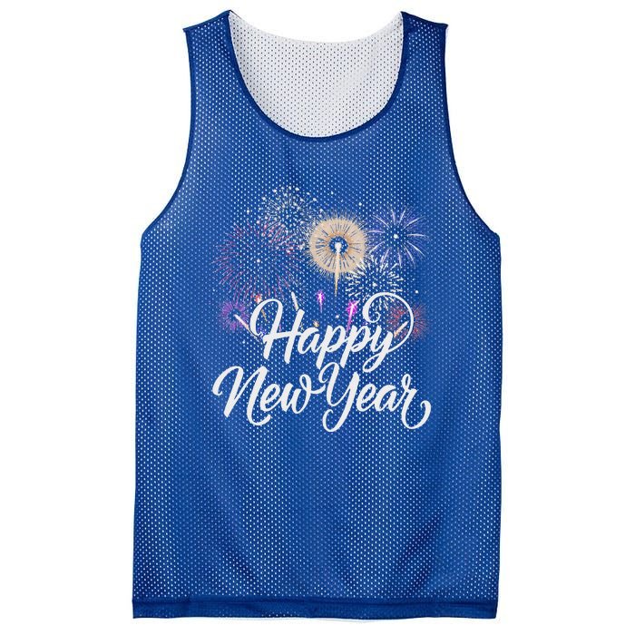 Happy New Year 2025 Fireworks New YearS Eve Party Countdown Mesh Reversible Basketball Jersey Tank