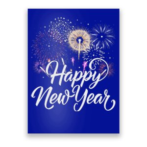 Happy New Year 2025 Fireworks New YearS Eve Party Countdown Poster