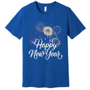 Happy New Year 2025 Fireworks New YearS Eve Party Countdown Premium T-Shirt